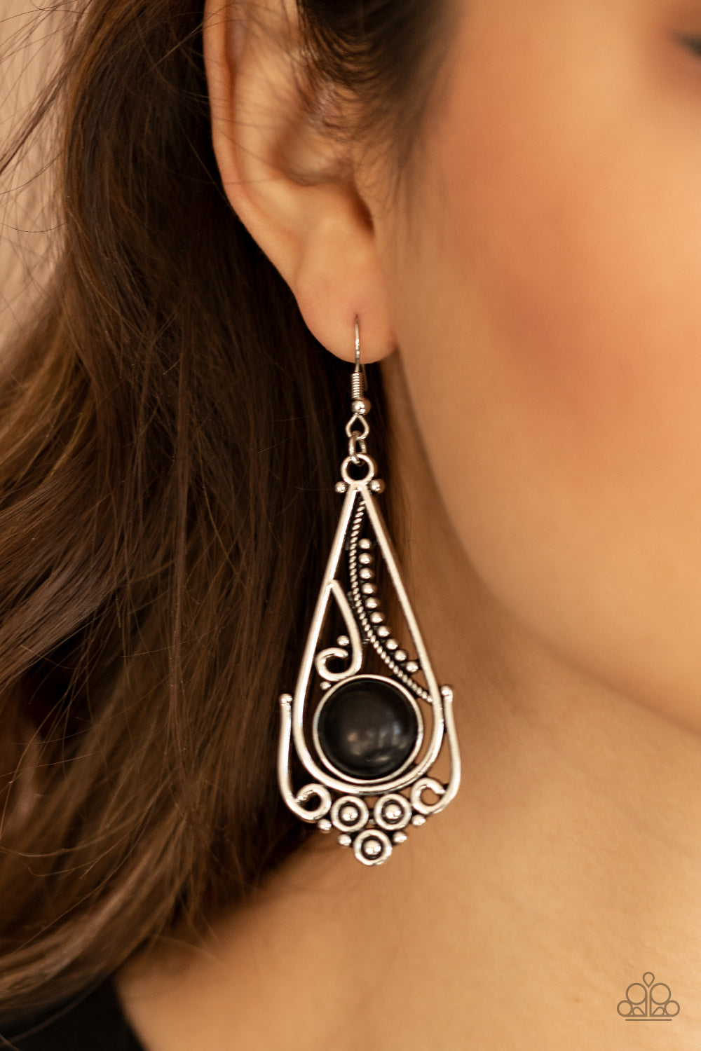 Canyon Climate - Black Earrings