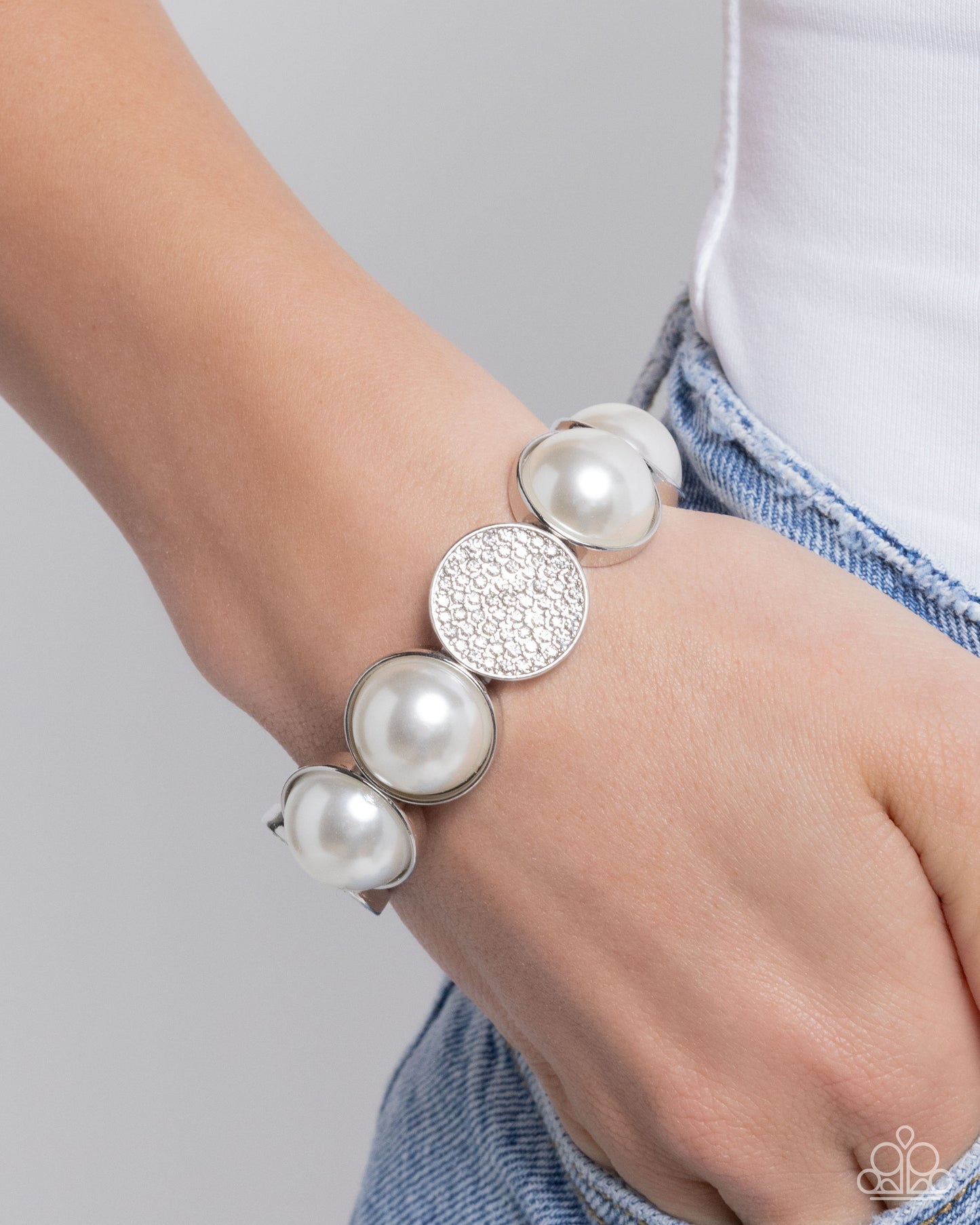 Believable Bling - White Bracelets