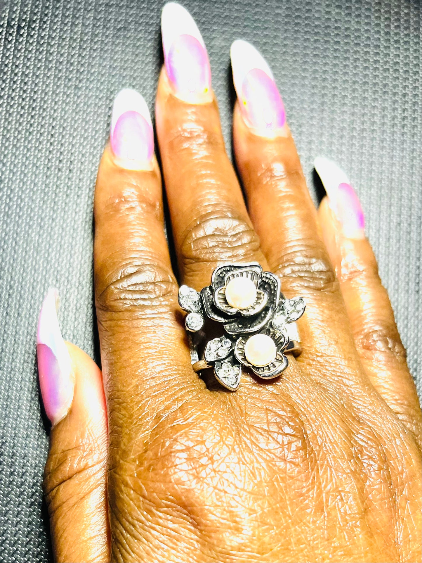 Fine-BLOOMING Pink Ring