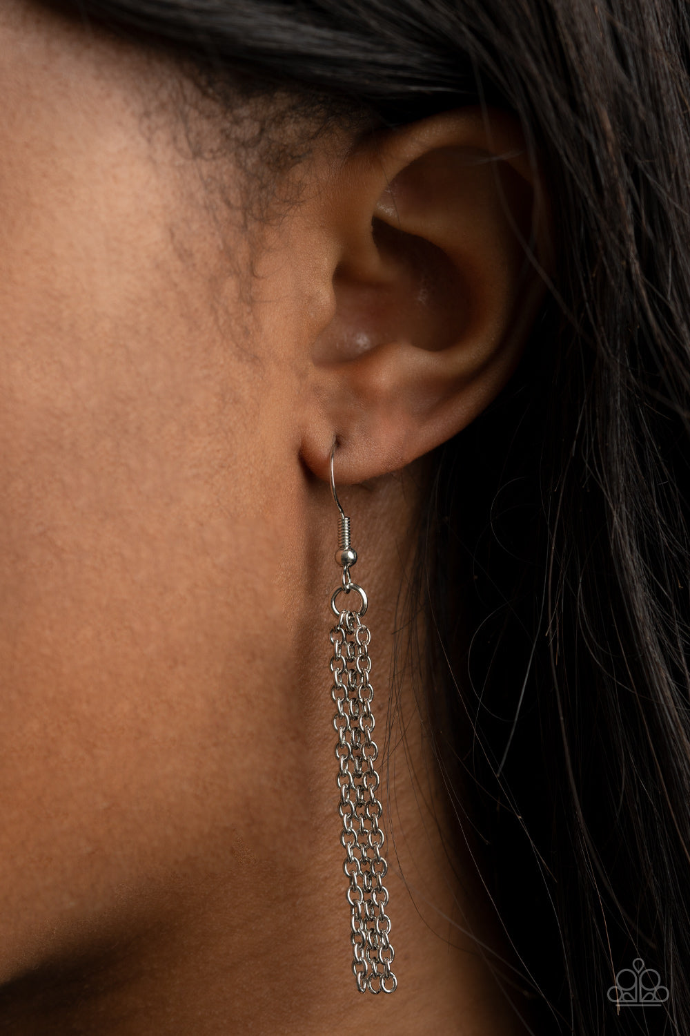 3-D Drama - Silver Necklace Set