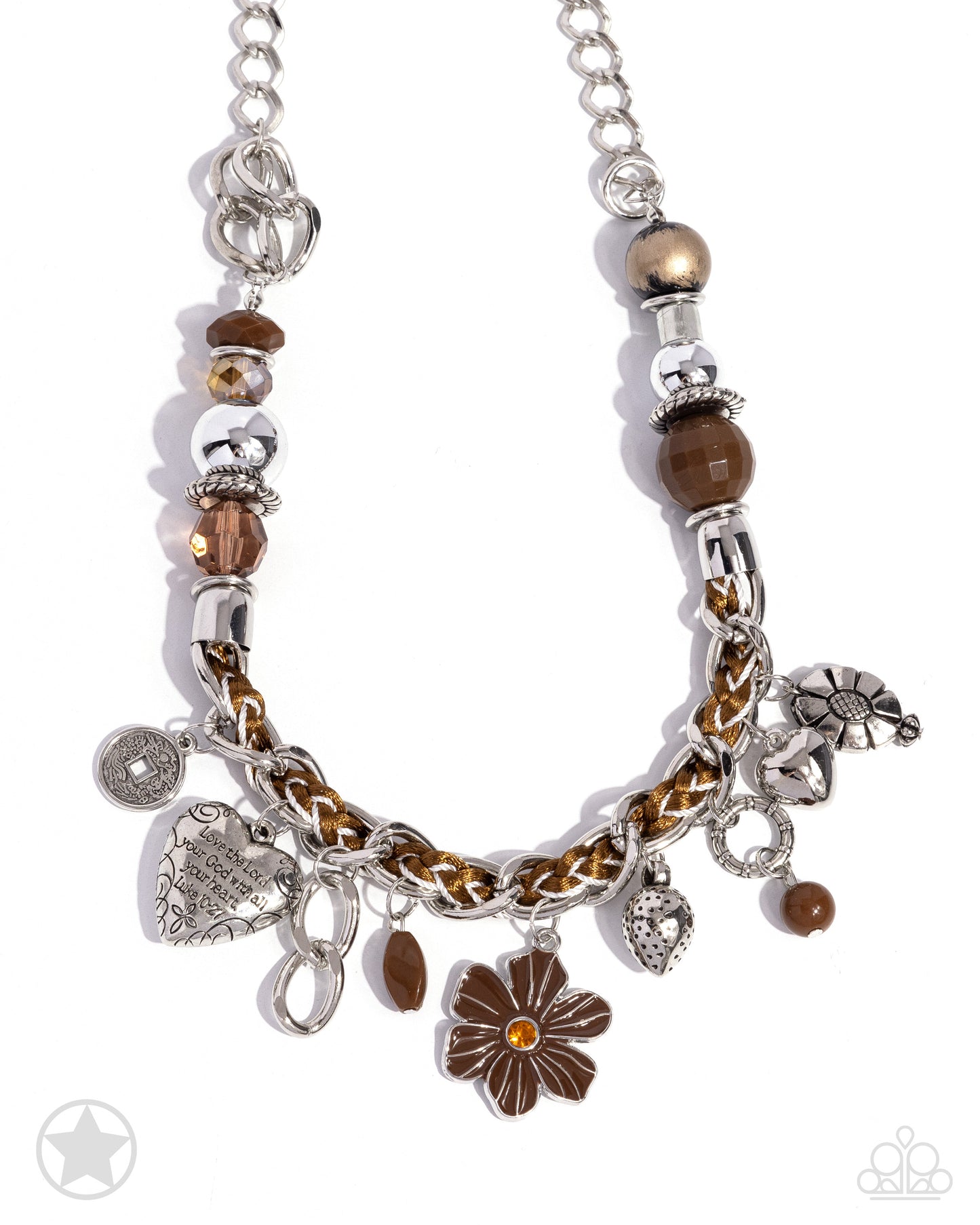 Charmed, I Am Sure - Brown Necklace Set