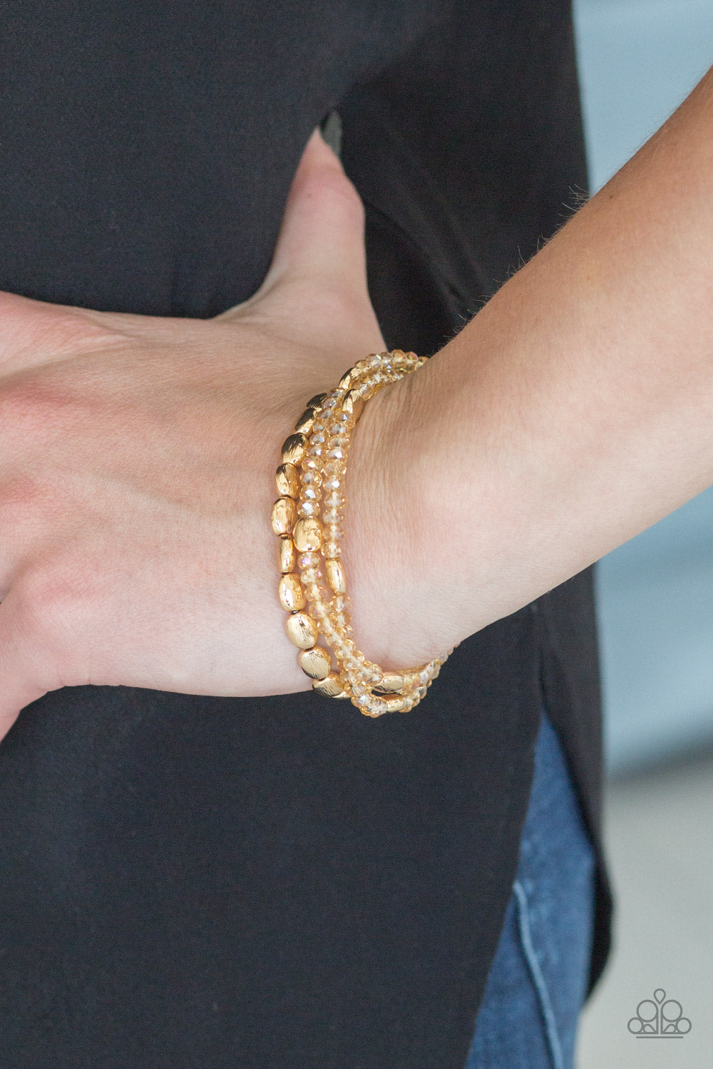 Hello Beautiful - Gold Bracelets