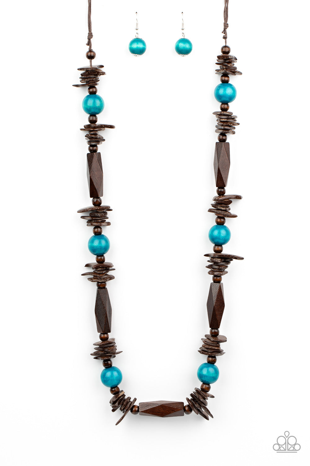 Cozumel Coast - Blue Wooden Necklace Set