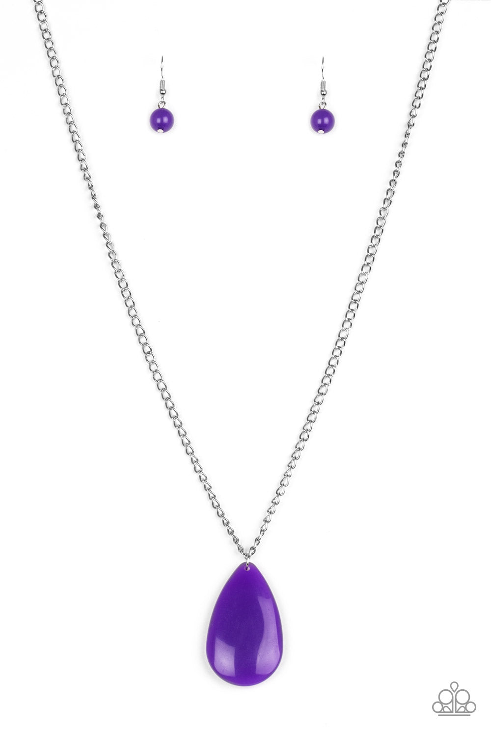 So Pop-YOU-lar - Purple Necklace Set
