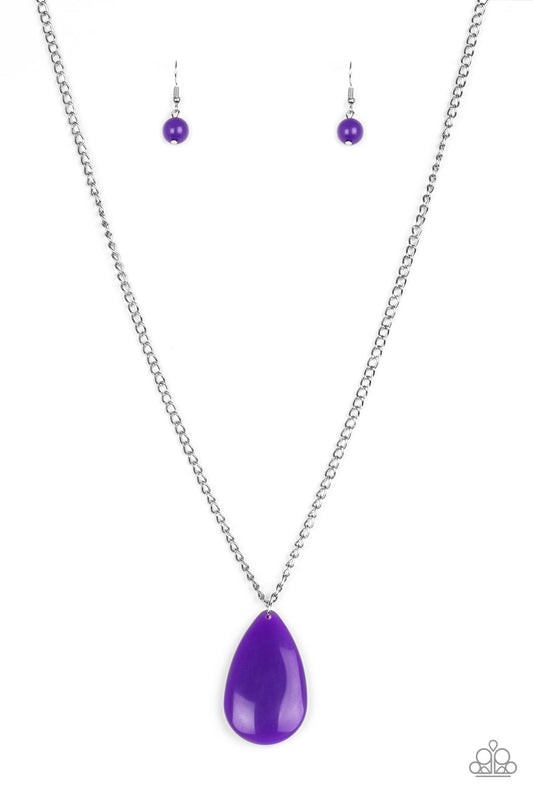 So Pop-YOU-lar - Purple Necklace Set