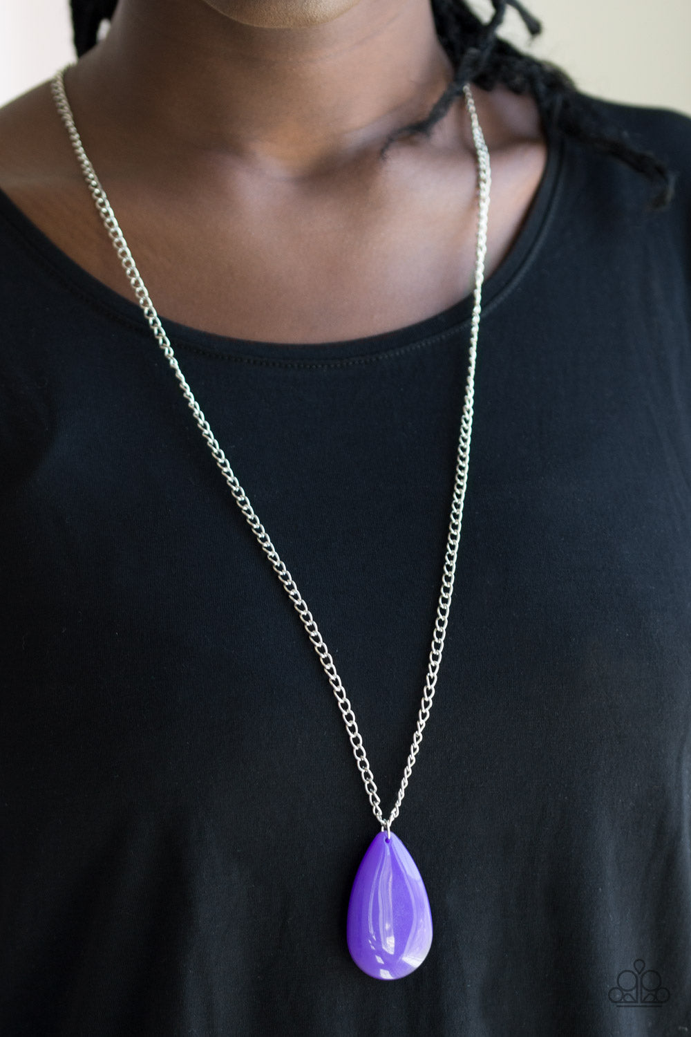 So Pop-YOU-lar - Purple Necklace Set