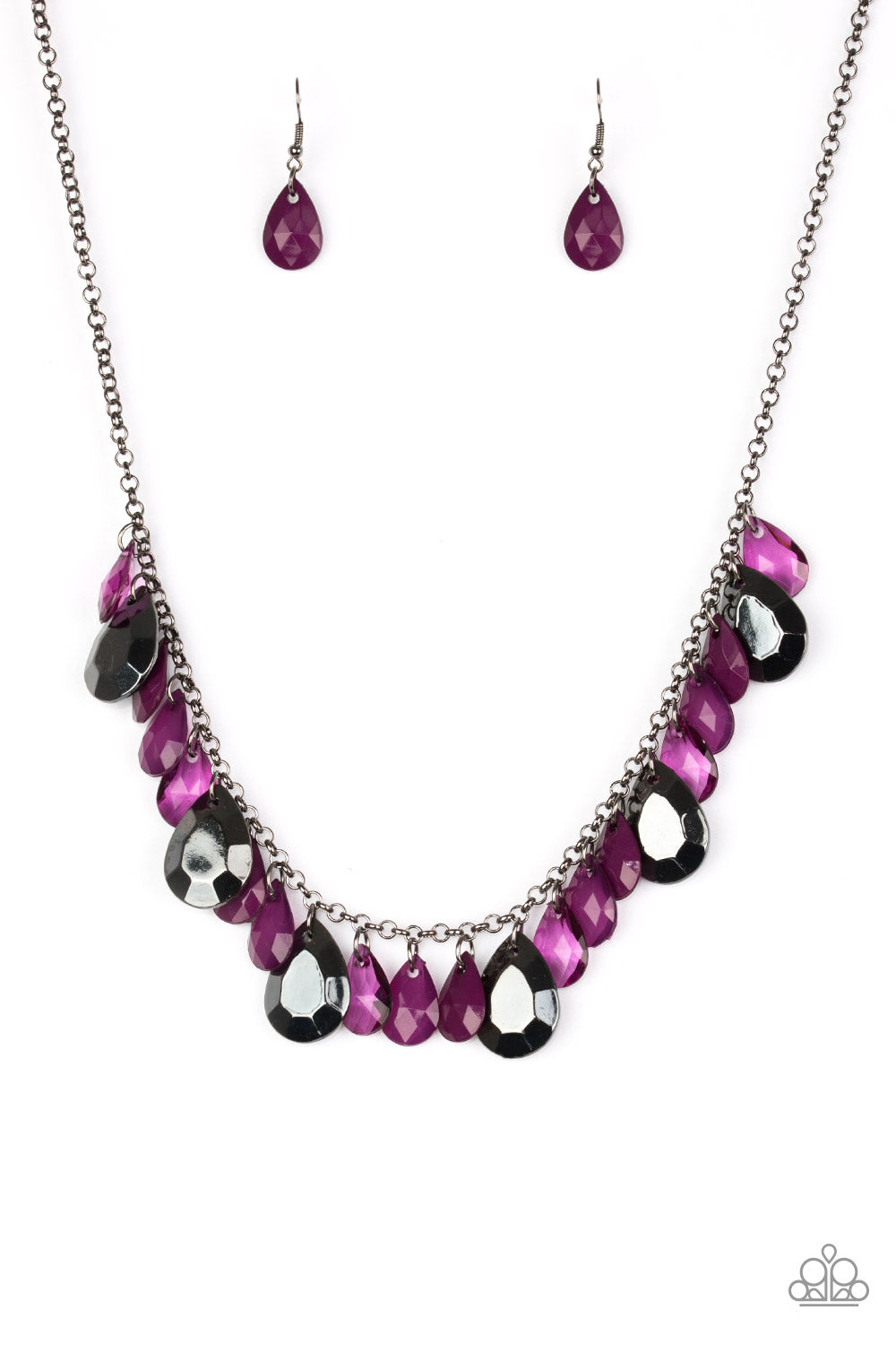 Hurricane Season - Purple Necklace Set