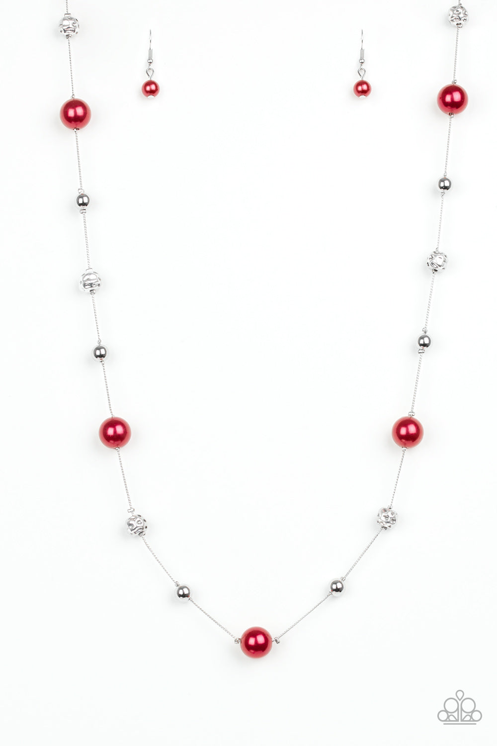 Eloquently Eloquent - Red Necklace Set