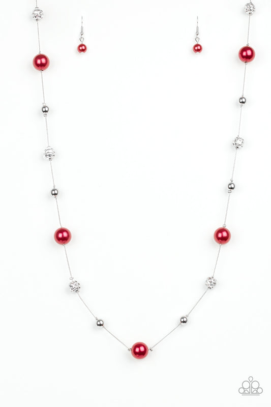 Eloquently Eloquent - Red Necklace Set