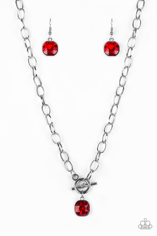 Dynamite Dazzle - Red Necklace Set