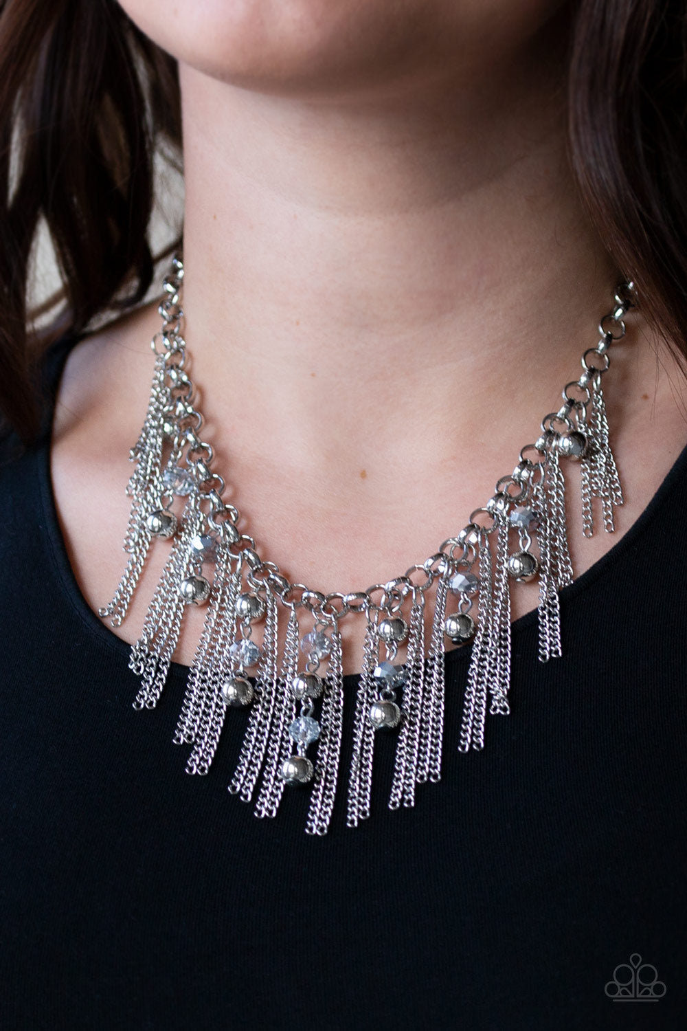 Ever Rebellious - Silver Necklace Set