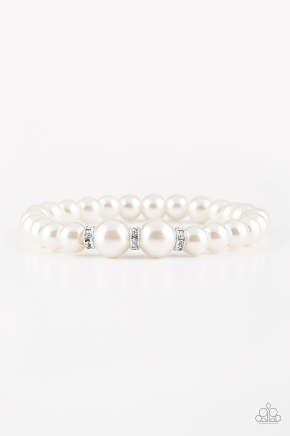 Radiantly Royal - White Bracelets