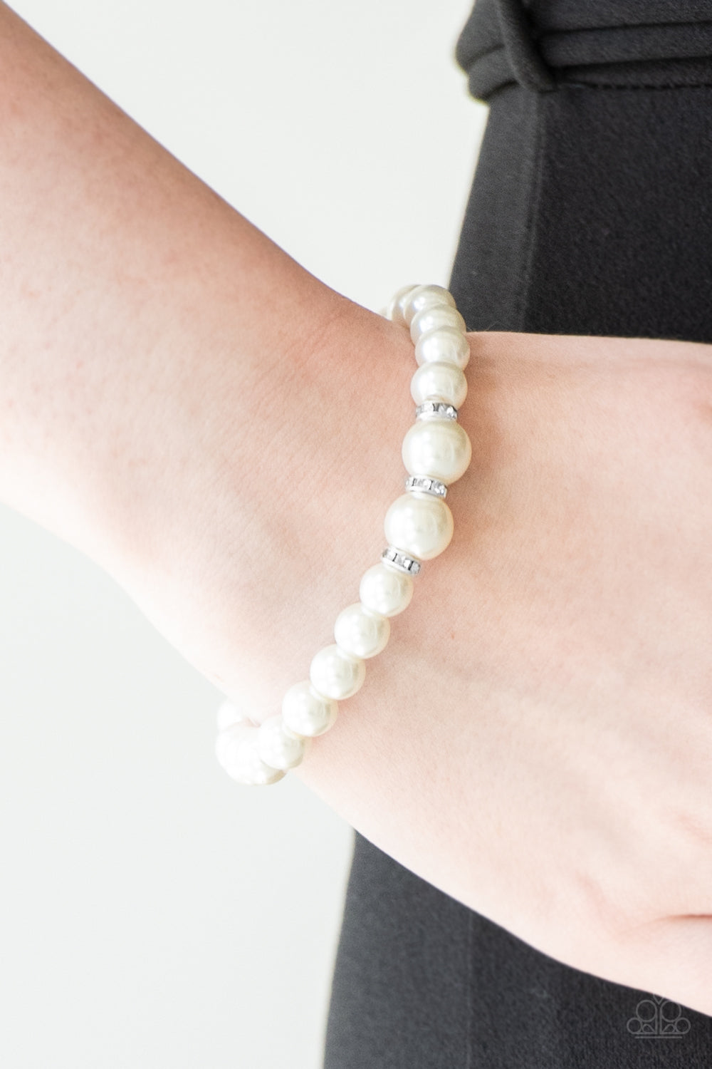 Radiantly Royal - White Bracelets
