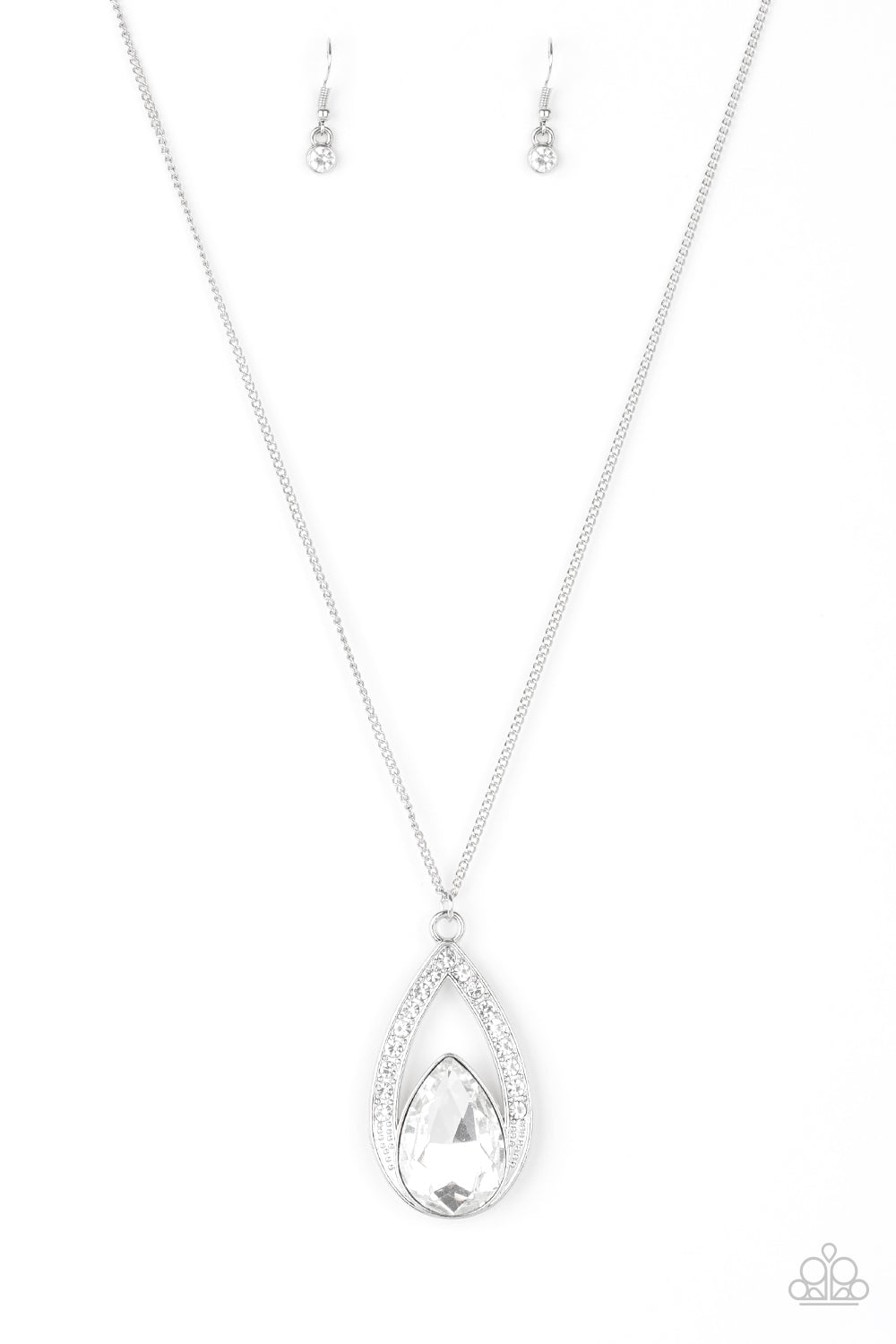 Notorious Noble - White Necklace Set