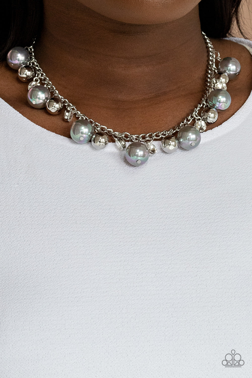 Galactic Gala - Silver Necklace Set