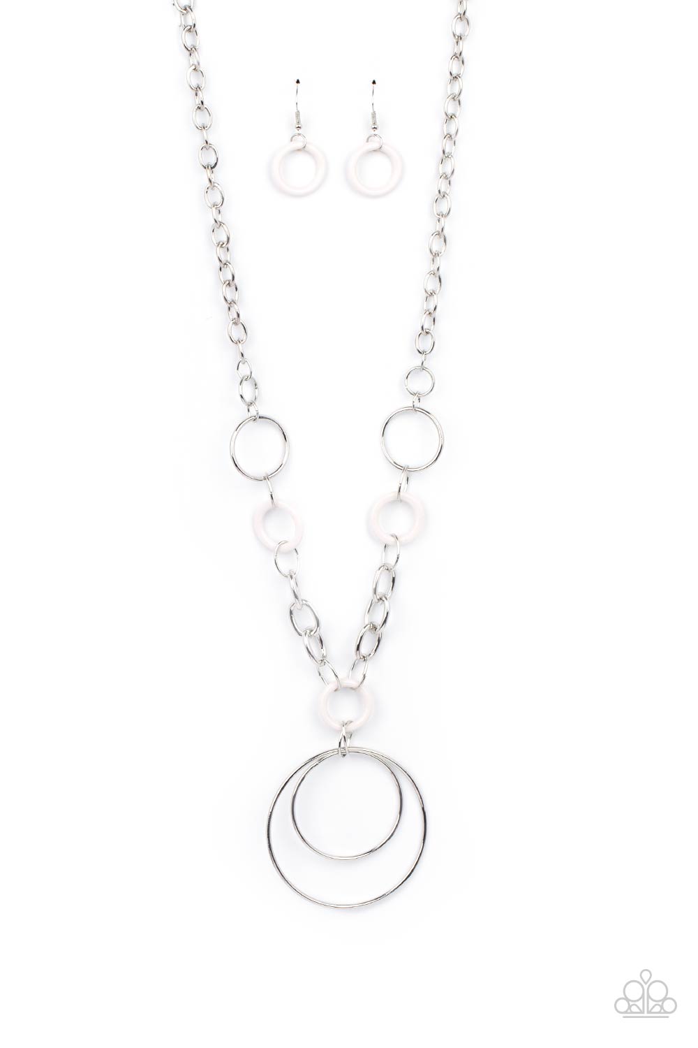 HOOP du Jour - White Necklace Set