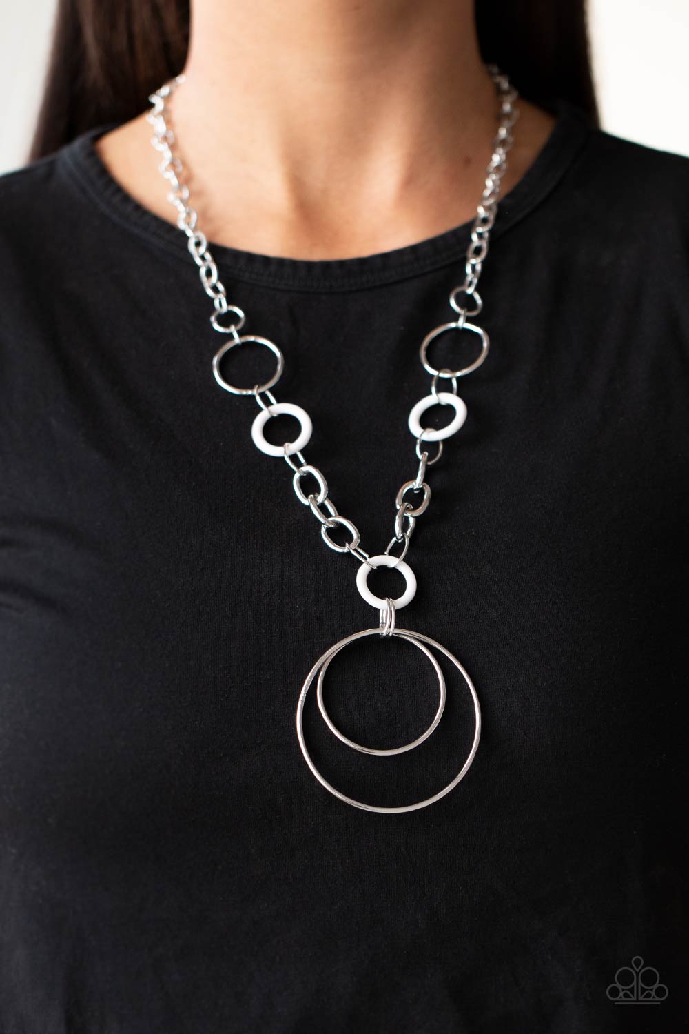 HOOP du Jour - White Necklace Set