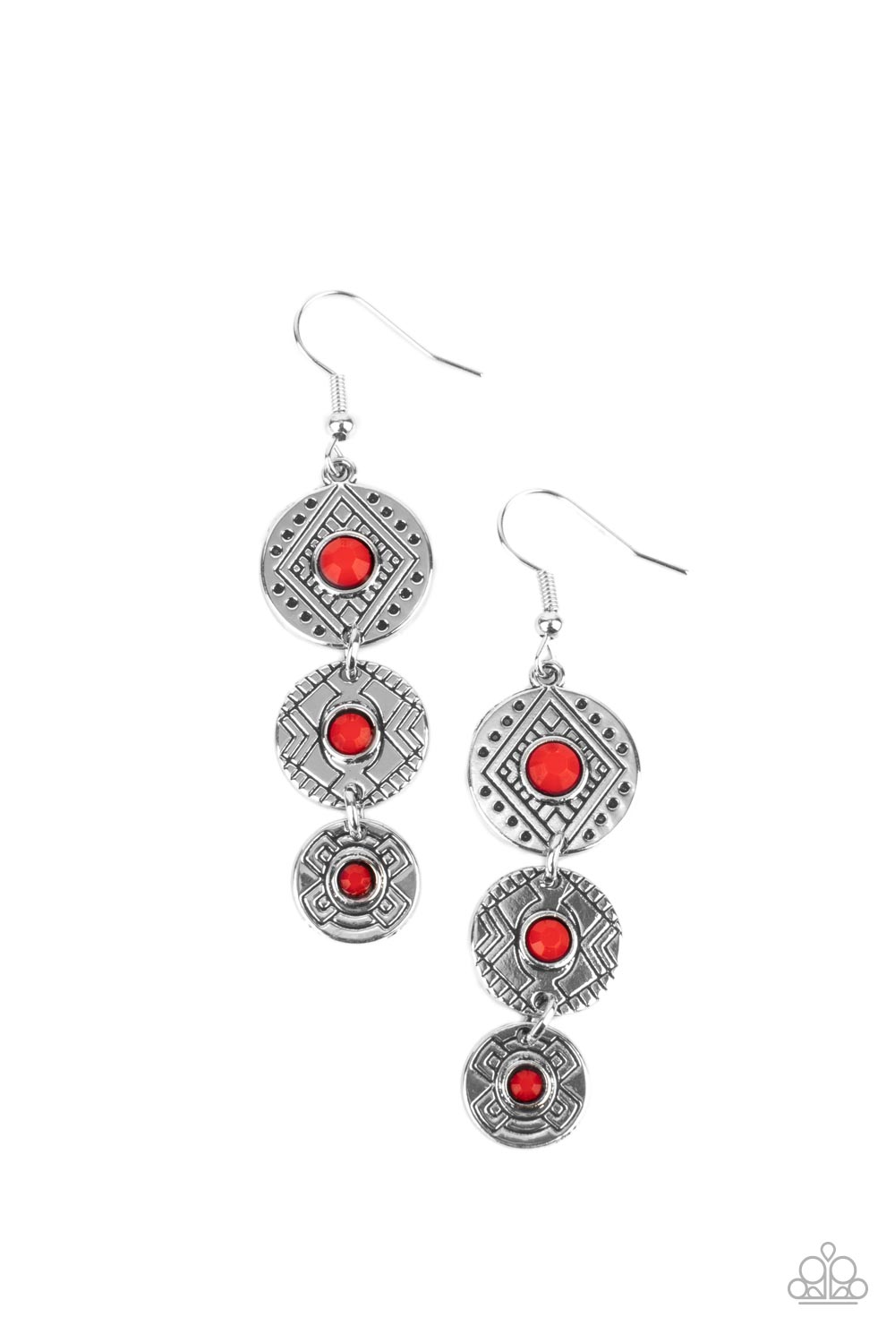 Totem Temptress - Red Earrings