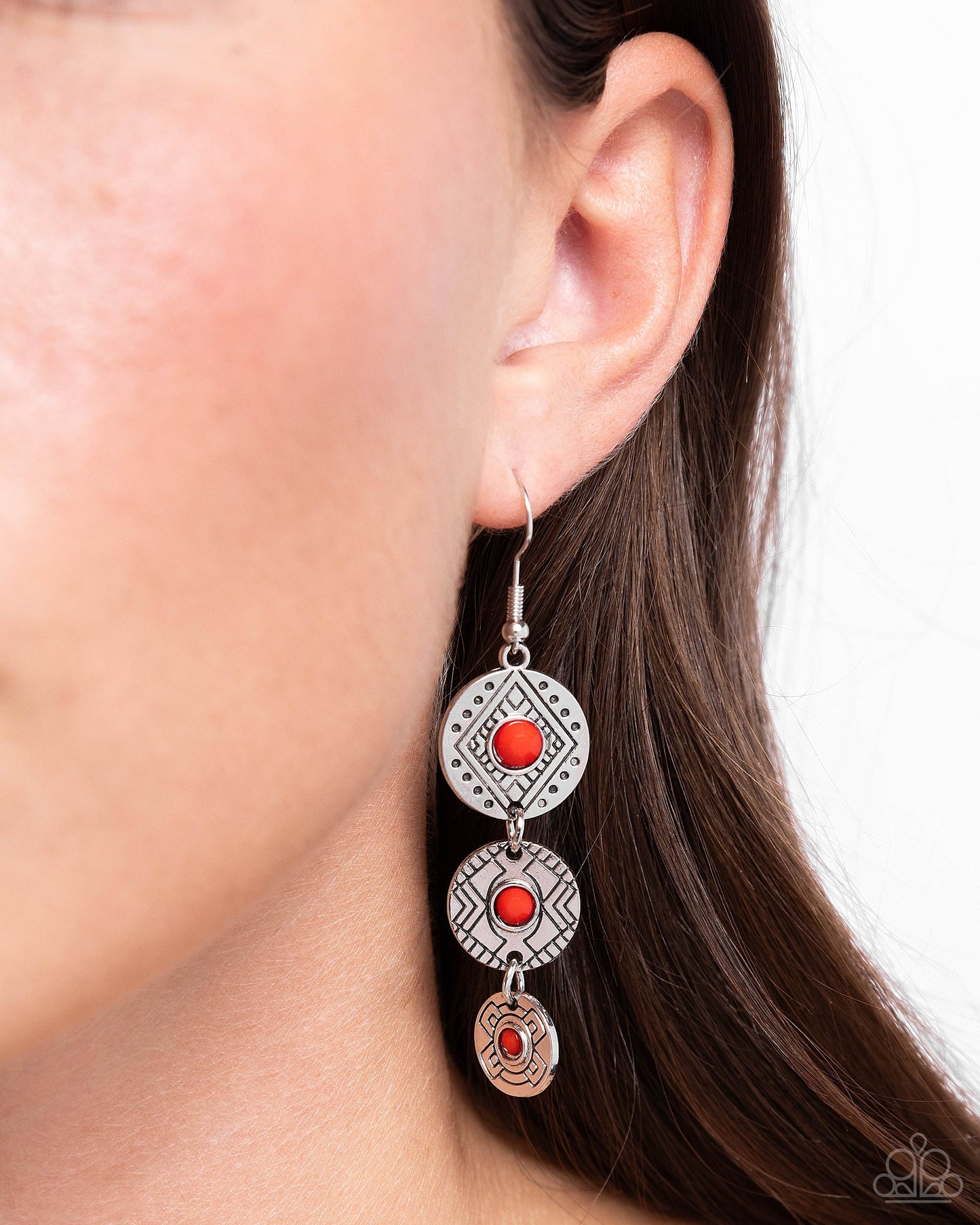 Totem Temptress - Red Earrings