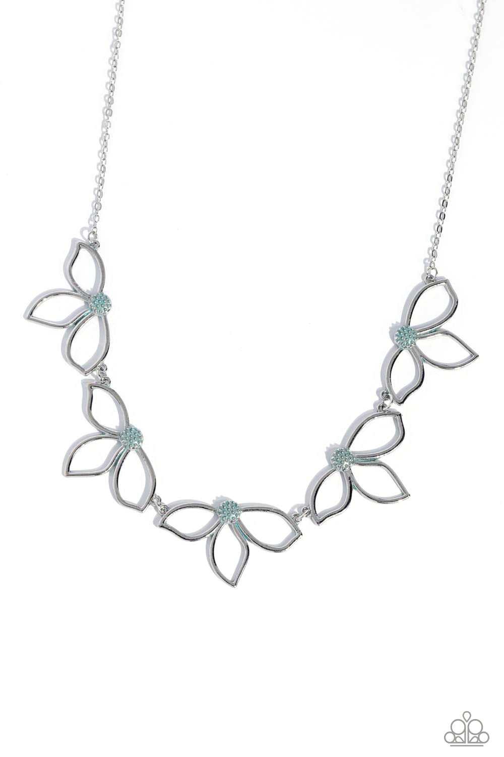 Petal Pageantry - Blue Necklace Set