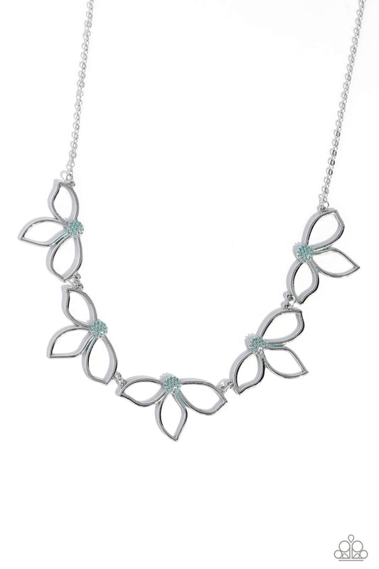Petal Pageantry - Blue Necklace Set