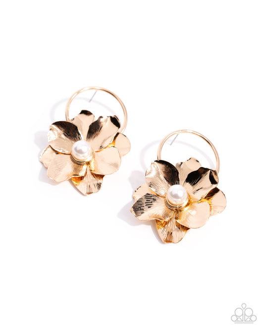 Backyard Bling - Gold Earrings