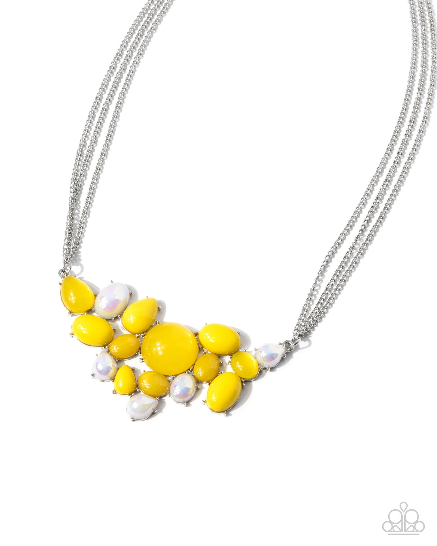 Shimmery Supply - Yellow Necklace Set