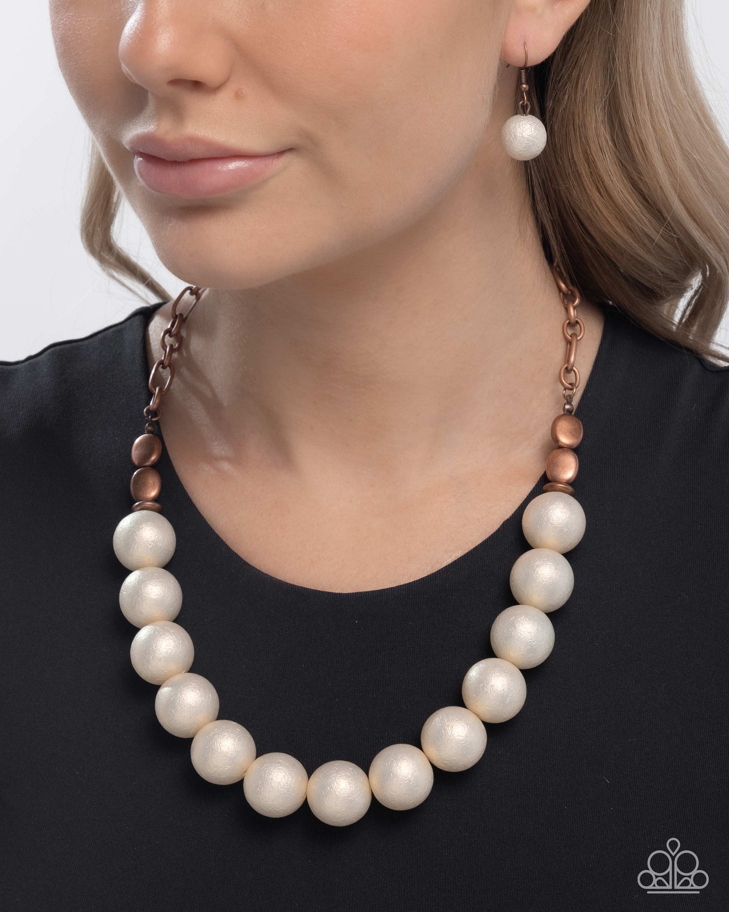 Brushed Backdrop - Copper Necklace Set