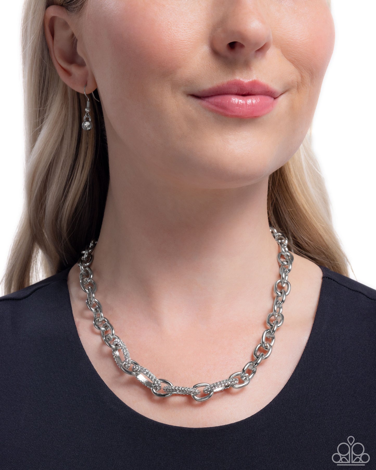 Boogie Bling - White Necklace Set