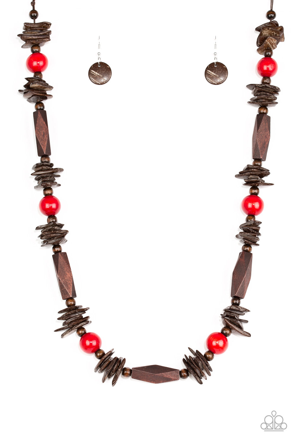 Cozumel Coast - Red Wooden Necklace Set
