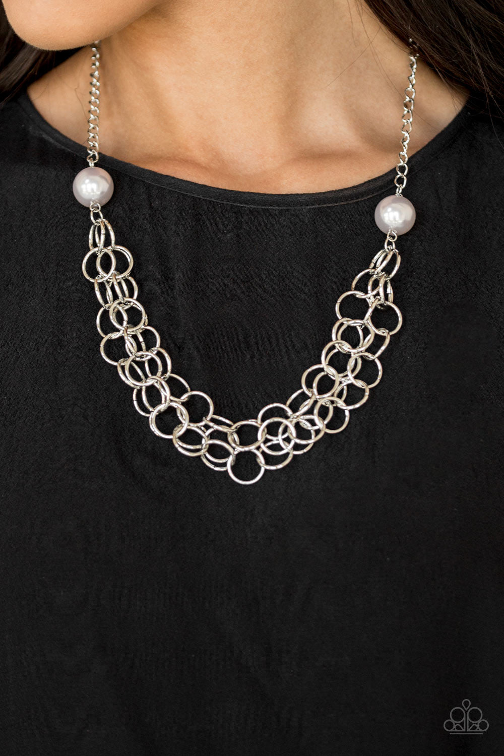 Daring Diva - Silver Necklace Set