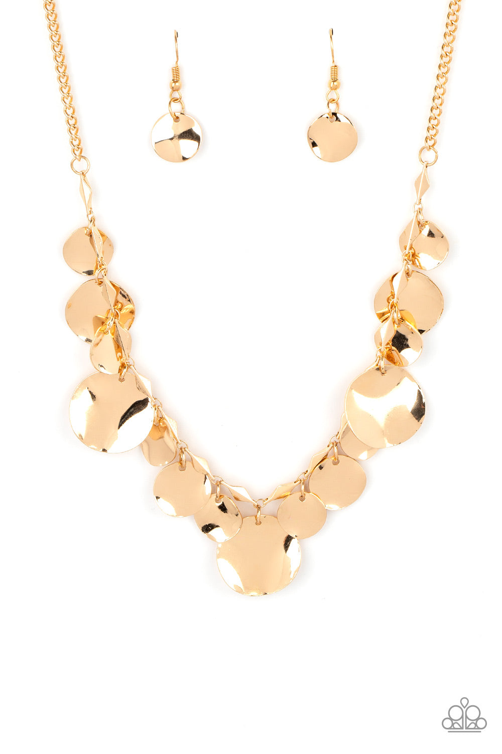 GLISTEN Closely - Gold Necklace Set
