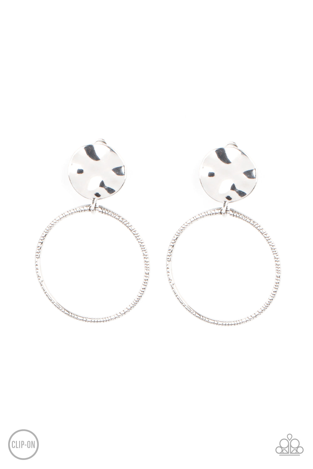 Undeniably Urban - Silver Earrings (clip-on)