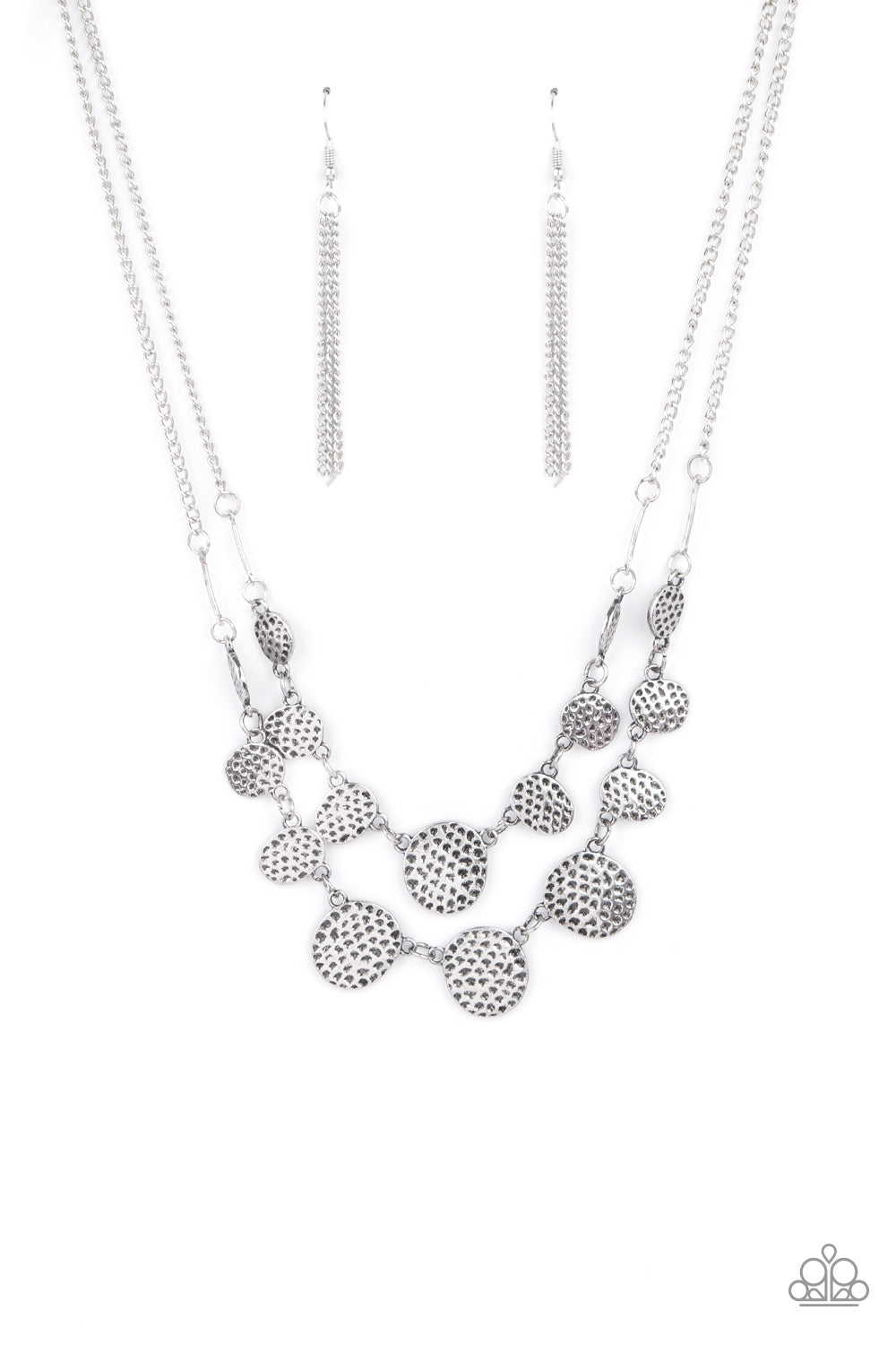 Pebble Me Pretty - Silver Necklace Set