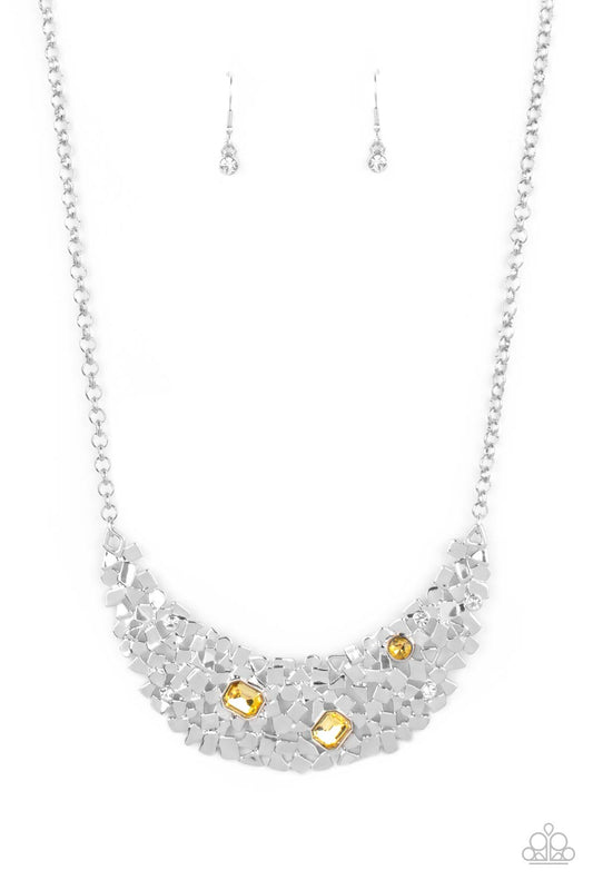 Fabulously Fragmented - Yellow Necklace Set