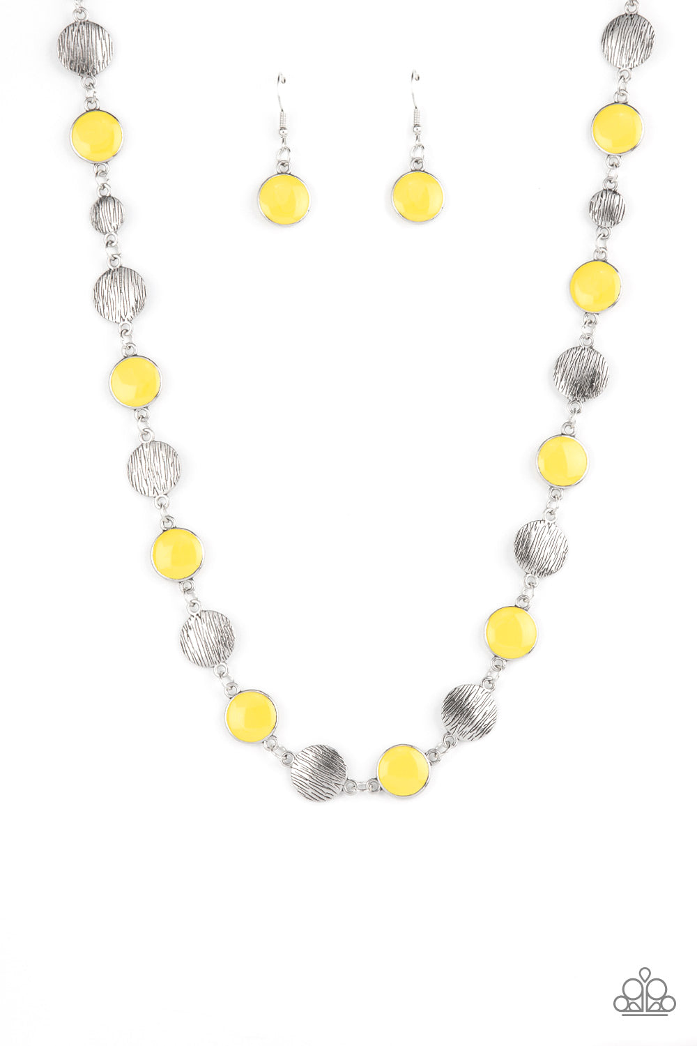 Harmonizing Hotspot - Yellow Necklace Set