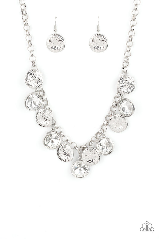 Spot On Sparkle - White Necklace Set