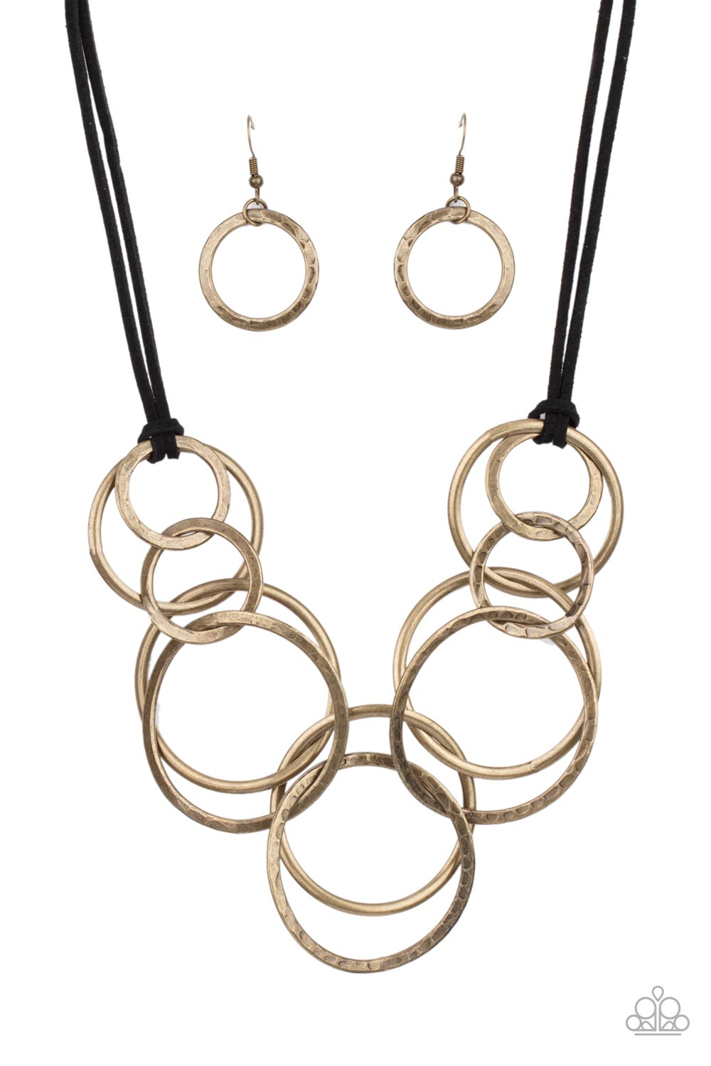 Spiraling Out of COUTURE - Brass Necklace Set