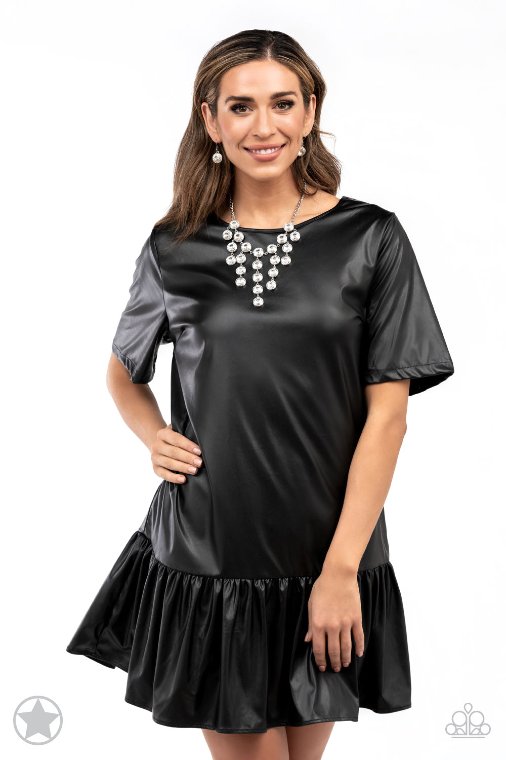 Spotlight Stunner Rhinestone Necklace Set