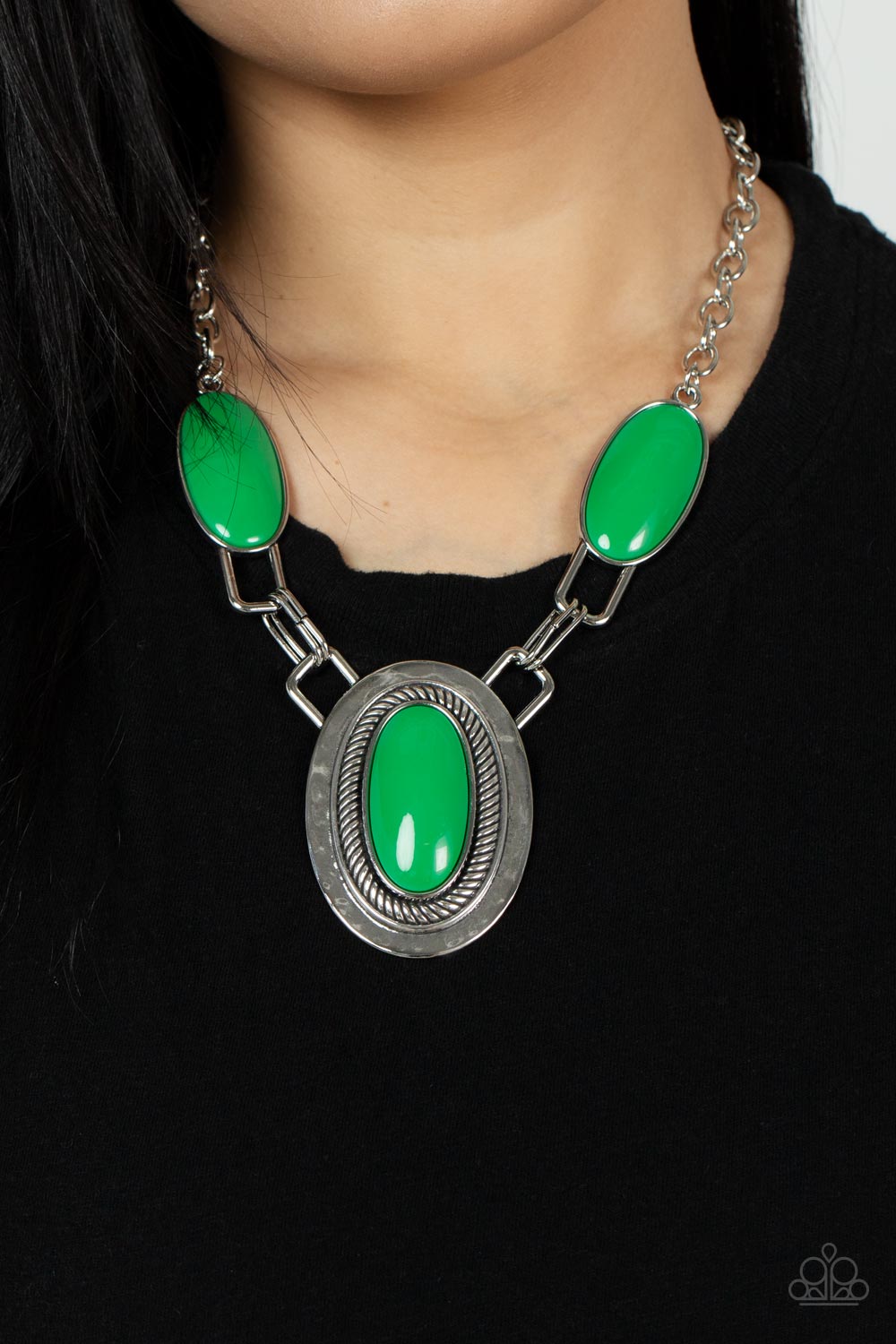 Count to TENACIOUS - Green Necklace Set