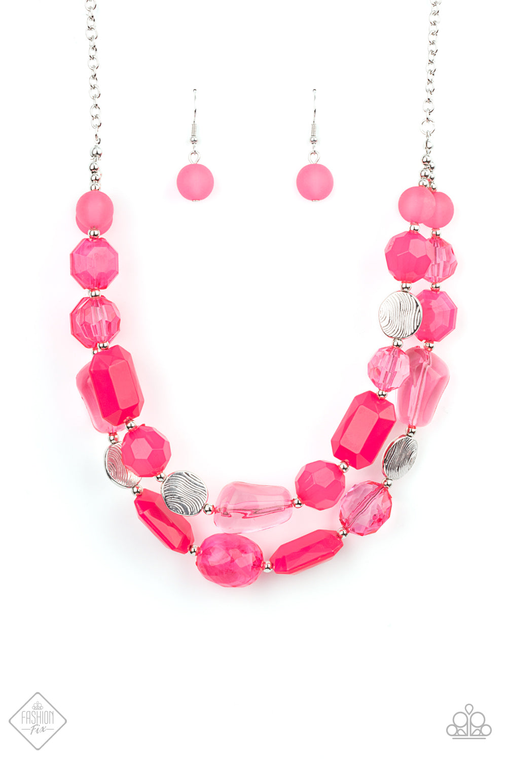 Oceanic Opulence - Pink Necklace Set