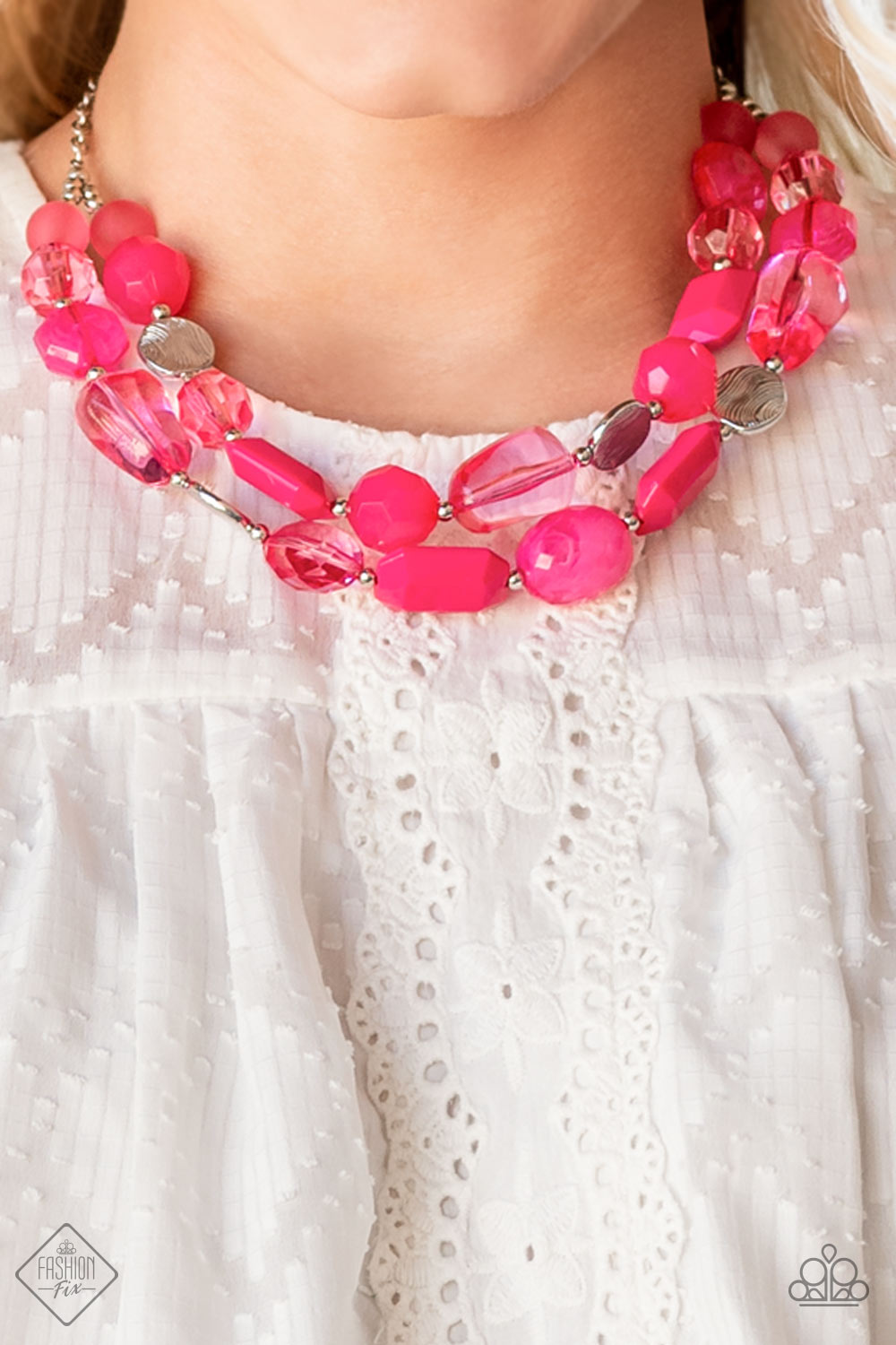 Oceanic Opulence - Pink Necklace Set