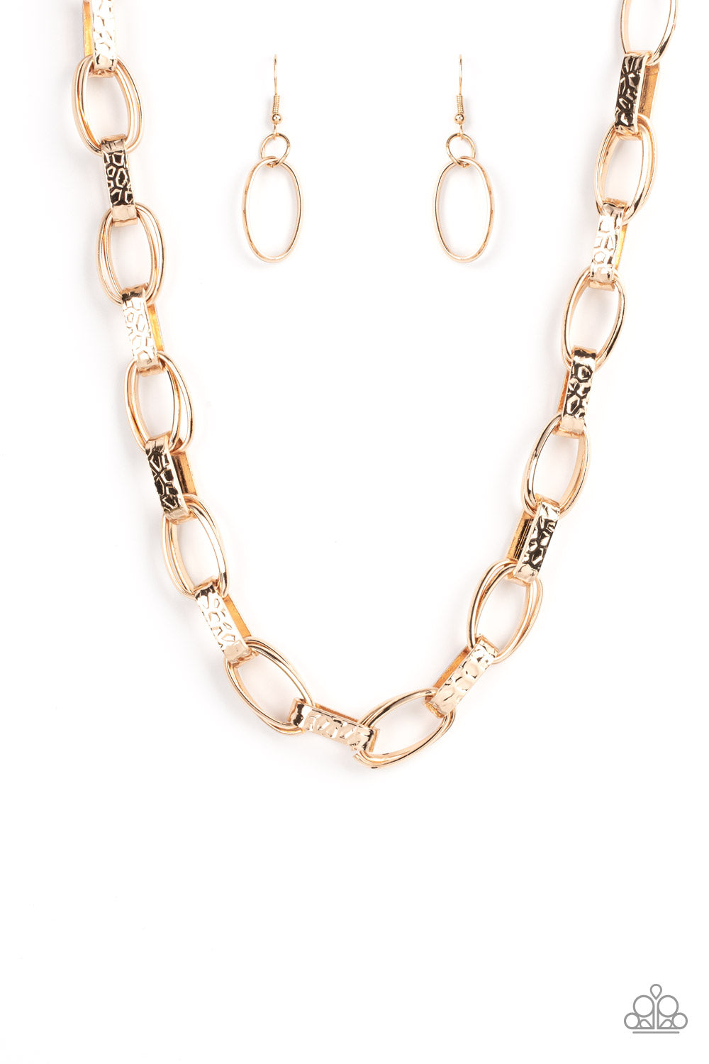 Motley In Motion - Gold Necklace Set