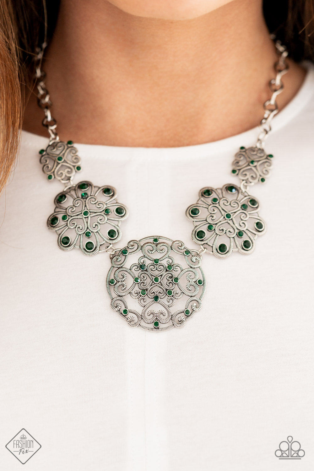 Royally Romantic - Green Necklace Set