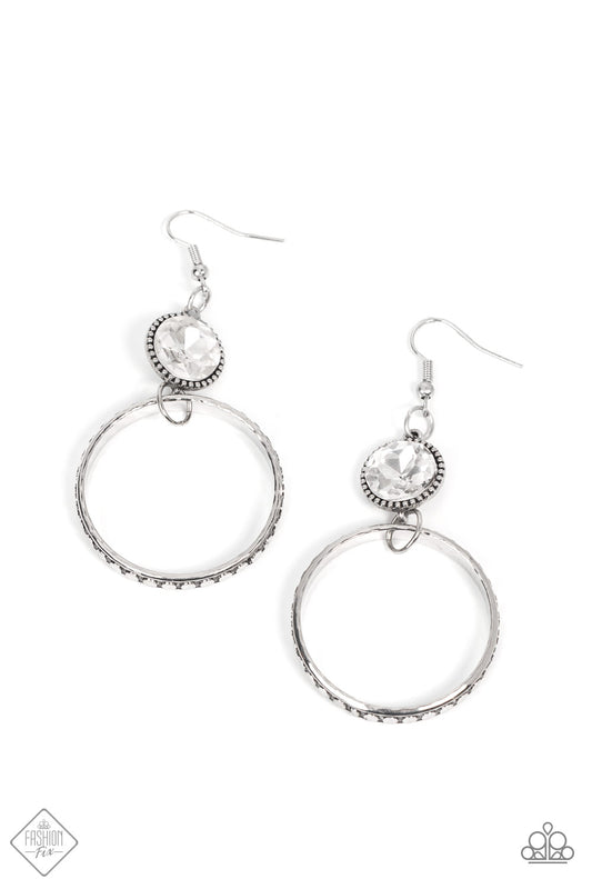 Standalone Sparkle - White Earrings