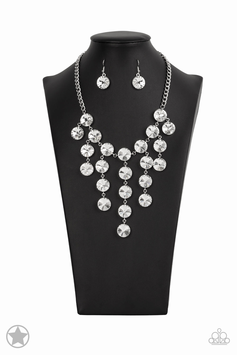 Spotlight Stunner Rhinestone Necklace Set
